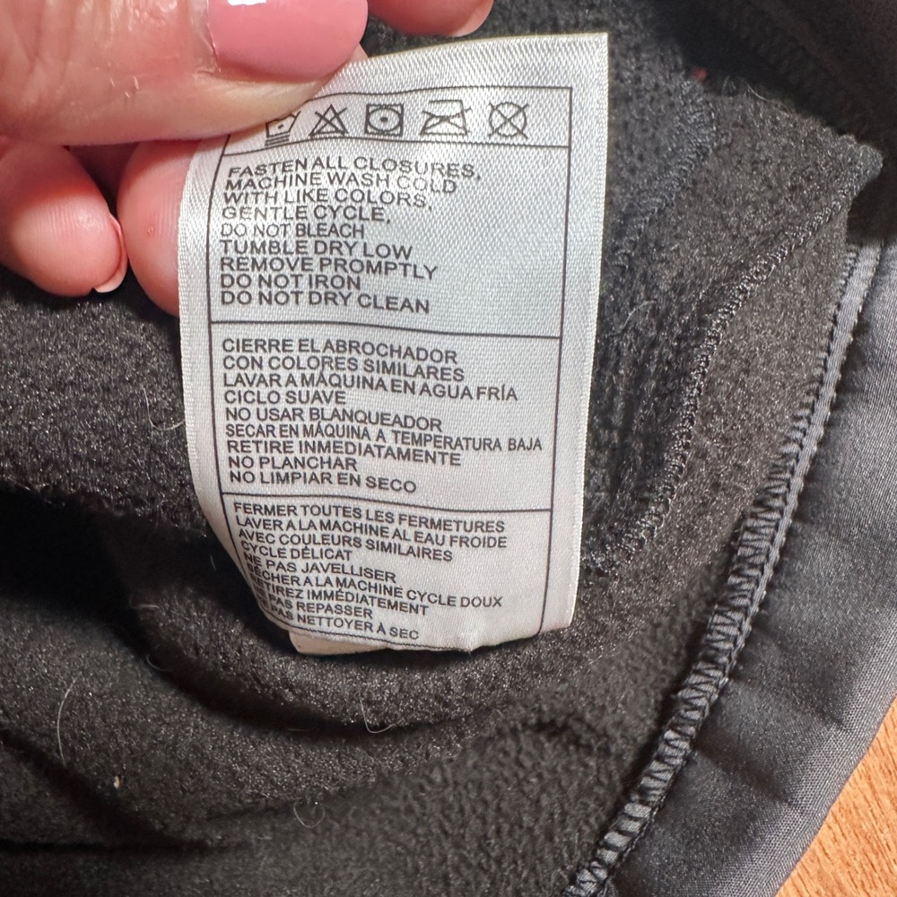 32 Degrees Softshell Jacket Kids Size 7 Grey Orange Weatherproof Fleece Lined - Picture 9 of 10